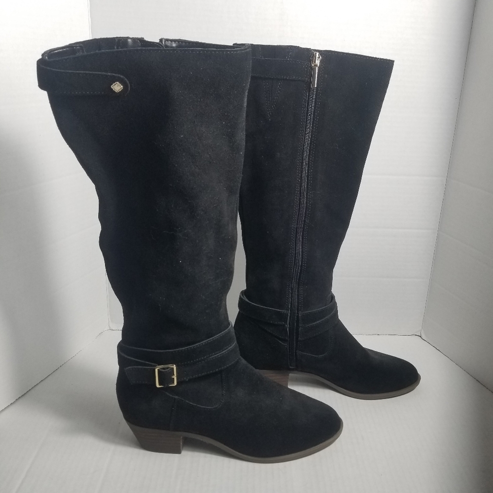 CROWN & IVY BLACK BOOTS SIZE 7